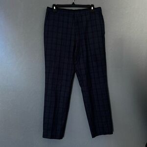 HUGO Blue Plaid Trousers